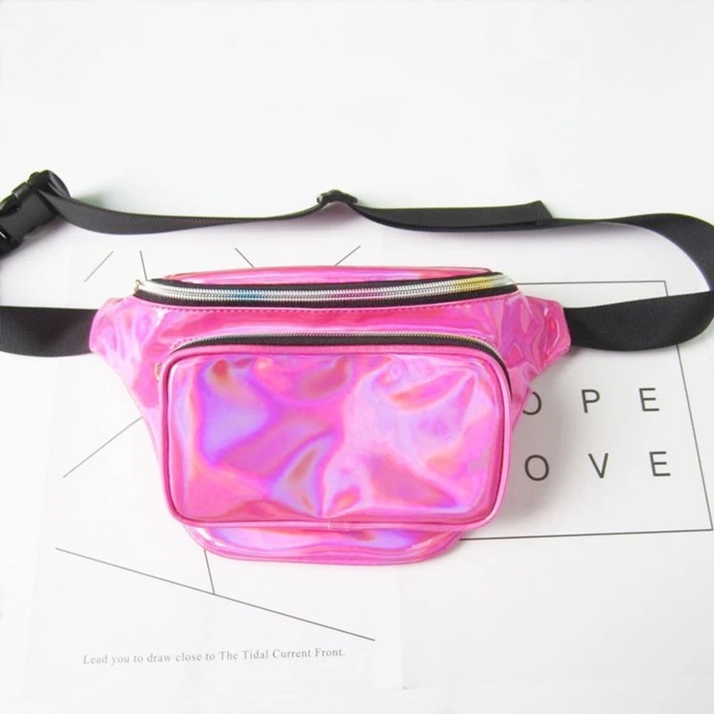 Pink Hologram Fanny pack